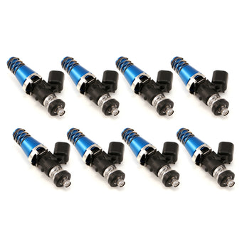 compare product Injector Dynamics 1340cc Injectors - 60mm Length - 11mm Blue Top - Denso Lower Cushion (Set of 8)