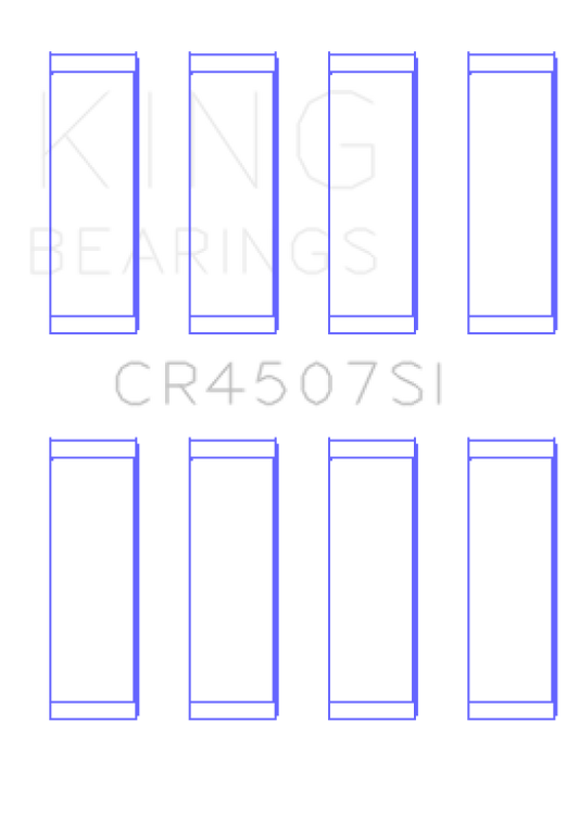 King Mazda MZR 2.3L 16V / Ford Duratec 2.3L 16V (Size .25) Connecting Rod Bearing Set (Set of 8)