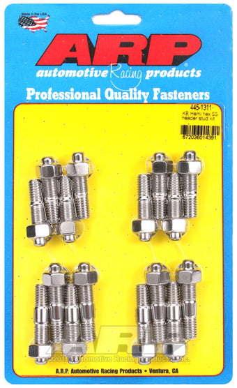 compare product ARP KB Hemi SS hex header stud kit