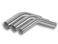 Vibrant 2.5in O.D. Universal Aluminum Tubing (45 degree bend) - Polished