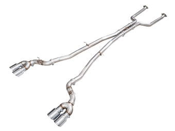 compare product AWE Tuning BMW G90/G99 M5 Track Edition Cat-Back Exhaust - Chrome Silver Tips