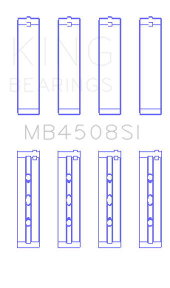 compare product King Engine Bearings Acura J30A/J32A/J35A/J35Z (Size +.025) Performance Main Bearing Set