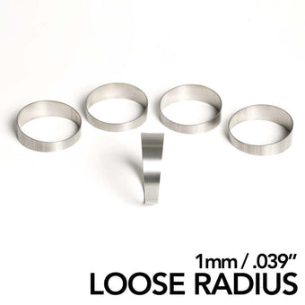 compare product Ticon Industries 2.13in Titanium Pie Cut - 1.25D Tight Radius 1mm/.039in (5 Pack)