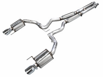 compare product AWE Tuning 2024 Ford Mustang GT Fastback S650 RWD Touring Catback Exhaust w/ Dual Chrome Silver Tips