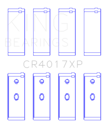 compare product King Engine Bearings Opel 1.6L/1.8L/2.0L/2.4L (Size .026) Connecting Rod Bearings (Set of 4)