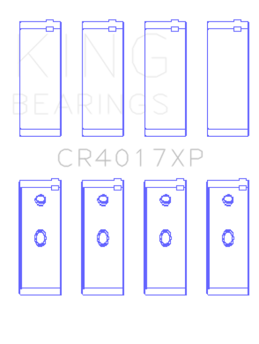 King Engine Bearings Opel 1.6L/1.8L/2.0L/2.4L (Size .026) Connecting Rod Bearings (Set of 4)