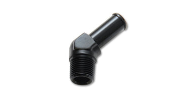 compare product Vibrant 1/4 NPT to 3/8in Barb Straight Fitting 45 Deg Adapter - Aluminum