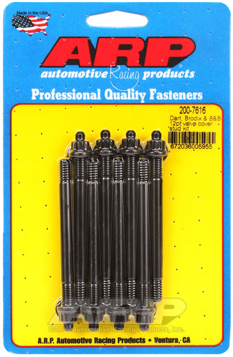 compare product ARP Dart BRodix and B and B 12pt Valve Cover Stud Kit