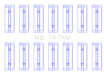 compare product King Engine Bearings Toyota 2M/4M/5ME/5MGE/7MGE/7MGTE Main Bearing Set - Size STD