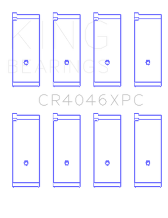 compare product King Honda B20B4 / B20Z2 / D16 Series ZC 16V (Size 0.25 Oversized) Coated Rod Bearing Set