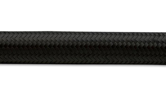 Vibrant -4 AN Black Nylon Braided Flex Hose (5 foot roll)