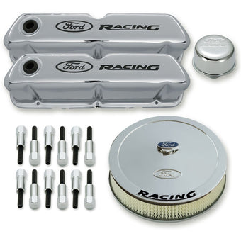 compare product Ford Racing Complete Dress Up Kit Chrome Finish w/Black Emblems