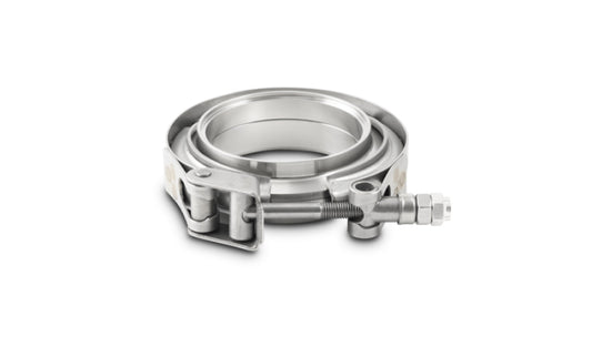 Vibrant T304 SS V-Band Flange Assembly for 2.375in O.D. Tubing (Incl 2 V-Band Flange & 1 V-Band)