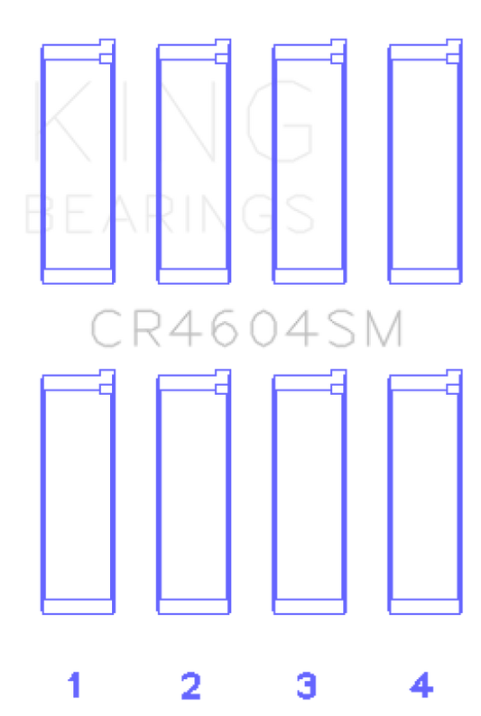King Engine Bearings Ford 2.3L Duratec/Mazda L3-VDT MZR Turbo Con Rod Bearing Set