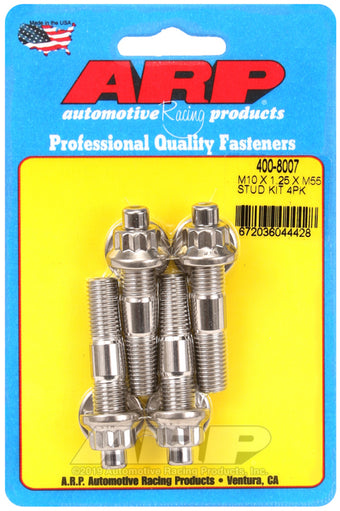 compare product ARP M10 x 1.25 x 55mm Broached 4 Piece Stud Kit