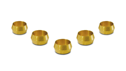 Vibrant Brass Olive Inserts 5/16in - Pack of 5