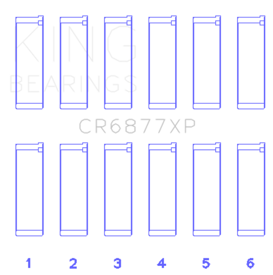 King Engine Bearings BMW S54B32 (Size +.50mm) Connecting Rod Bearing Set