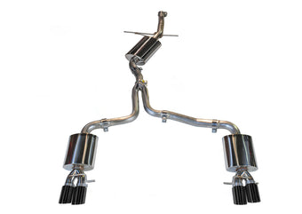 compare product AWE Tuning Audi B8 A5 2.0T Touring Edition Exhaust - Quad Outlet Diamond Black Tips