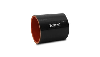 compare product Vibrant Silicone Straight Hose Coupler 3.125in ID x 3.00in Long - Gloss Black