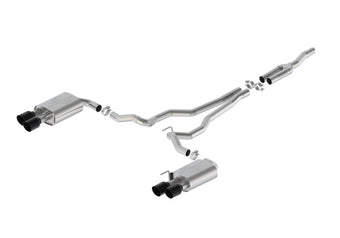compare product Ford Racing 2024 Mustang 2.3L Extreme Non-Active Cat-Back Exhaust w/GT Valance - Black Tip