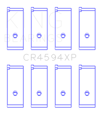 compare product King Engine Bearings Suzuki M16A (Size .026) Connecting Rod Bearings (Set of 4)