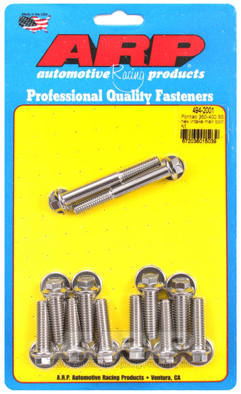 compare product ARP Pontiac 350-400 SS Hex Intake Manifold Bolt Kit