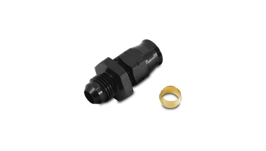 Vibrant -4AN Male to 1/4in Tube Adapter Fitting (w/ Brass Olive Insert)