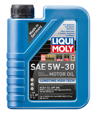 compare product LIQUI MOLY 1L Longtime High Tech Motor Oil SAE 5W30