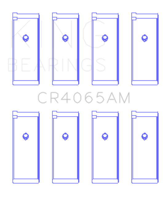 King 91-04 Nissan 146CI/2.4L KA24DE L4 / 89-97 146CI/2.4L KA24E L4  (Size +0.25) Rod Bearing Set