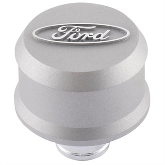 compare product Ford Racing Grey Breather Cap w/ Ford Logo