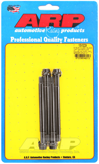 compare product ARP 5/16-24 X 4.250 black 12pt water pump pulley w/ 3.000in fan spacer stud kit