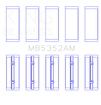 compare product King Engine Bearings Renault K9K/K4M (Size +0.25mm) Main Bearing Set
