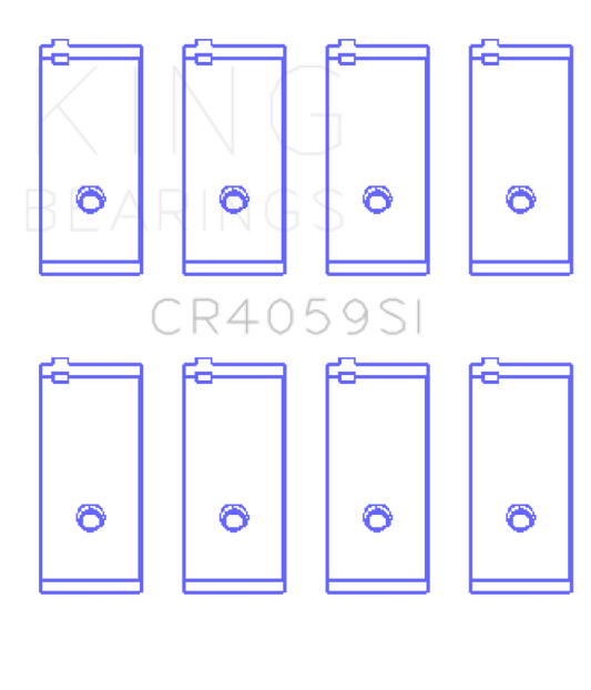 King Engine Bearings General Motors 138Ci 2.3L L40/Ld2 16V (Size +0.25mm) Connecting Rod Bearing Set