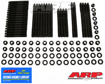 compare product ARP SBC w/Brodix,Rodeck alm Black, 12/18A WT/Clone Brodix hd 3/8 ctr blt holes Head Stud Kit