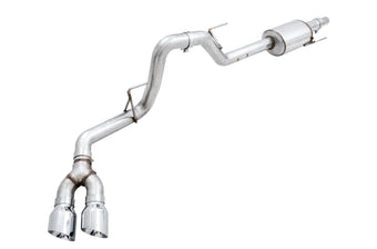 compare product AWE Tuning 2015+ Ford F-150 0FG Single Exit Performance Exhaust System w/4.5in Chrome Silver Tips
