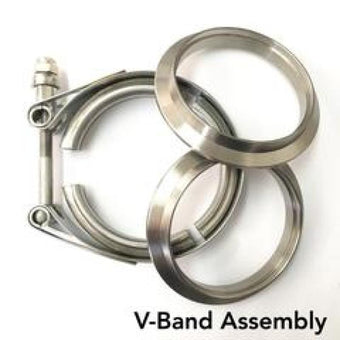 compare product Ticon Industries 2in Titanium V-Band Clamp Assembly (2 Flanges/1 Clamp)