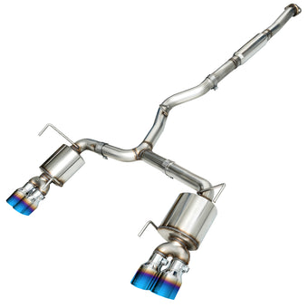 compare product AWE Tuning 2015+ VA WRX Sedan Touring Edition Exhaust - Vapor Blue Quad Tips