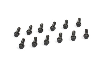 compare product Cometic Header Bolts M8 - 1.25 x 25mm Grade 5 Carbon Steel w/ Compact Head & Black Oxide Finish
