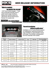 HKS Performance Damper for 1999 - 2009 S2000