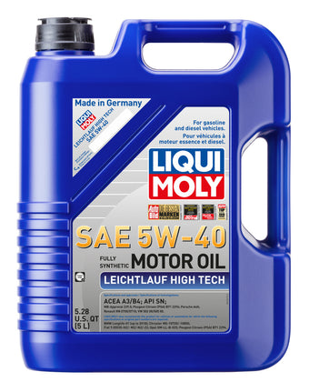 compare product LIQUI MOLY 5L Leichtlauf (Low Friction) High Tech Motor Oil SAE 5W40
