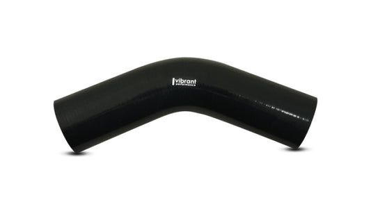 Vibrant 45 Degree Silicone Elbow 2.375in ID x 5.00in Leg Length - Black