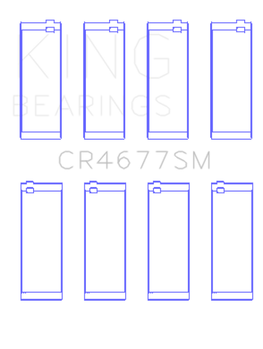King Engine Bearings Opel 1.6 Turbo A16LET A16NET Z16LET (Size +0.25mm) Connecting Rod Bearing Set