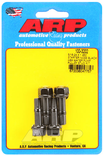 compare product ARP 5/16-24 X 1.450 Starter Nose Black Hex Water Pump Pulley Stud Kit