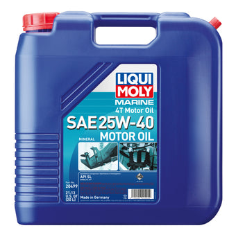 compare product LIQUI MOLY 20L Marine 4T Motor Oil SAE 25W40