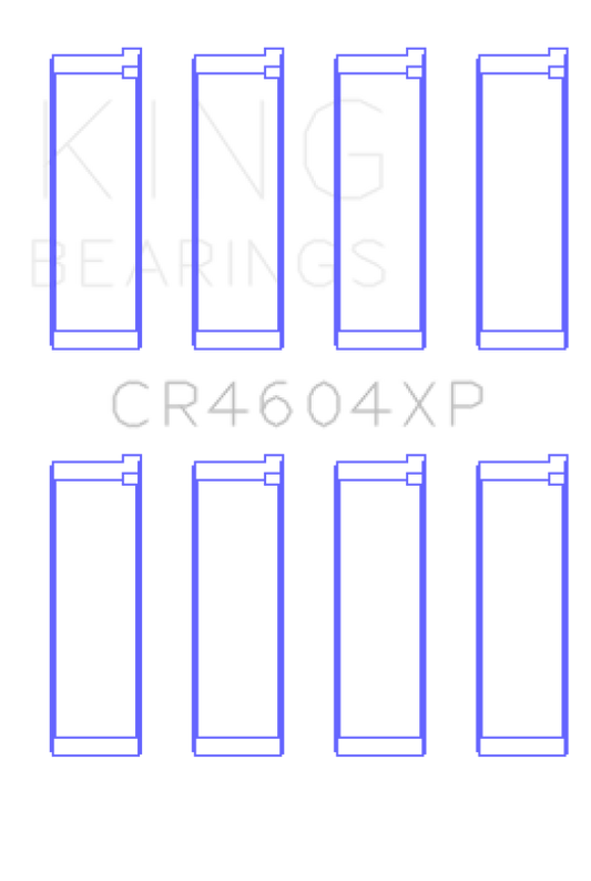 King 07-09 Mazdaspeed 3 L3-VDT MZR DISI (t) Duratec High Performance Rod Bearing Set - Size +0.25mm