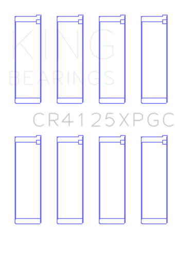compare product King Subaru EJ20/EJ22/EJ25 (Suites 52mm Journal Size) Tri-Metal Coated Rod Bearing Set - Size STD