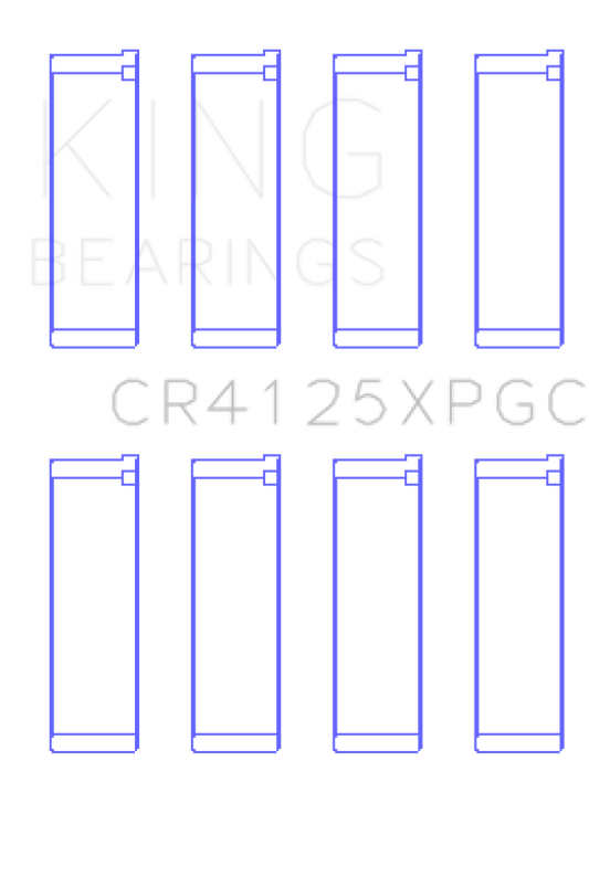 King Subaru EJ20/EJ22/EJ25 (Suites 52mm Journal Size) Tri-Metal Coated Rod Bearing Set - Size STD