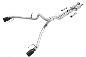 compare product AWE Tuning 2017+ Ford Raptor 0 FG Performance Exhaust System - w/ Diamond Black Tips