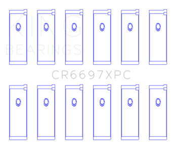 compare product King Engine Bearings Nissan RB25DET/RB26DETT 24V pMaxKote Performance Rod Bearing Set - Size STD