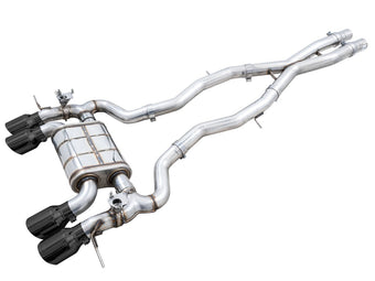 compare product AWE Tuning SwitchPath Cat-Back Exhaust for BMW G8X M3/M4 - Diamond Black Tips